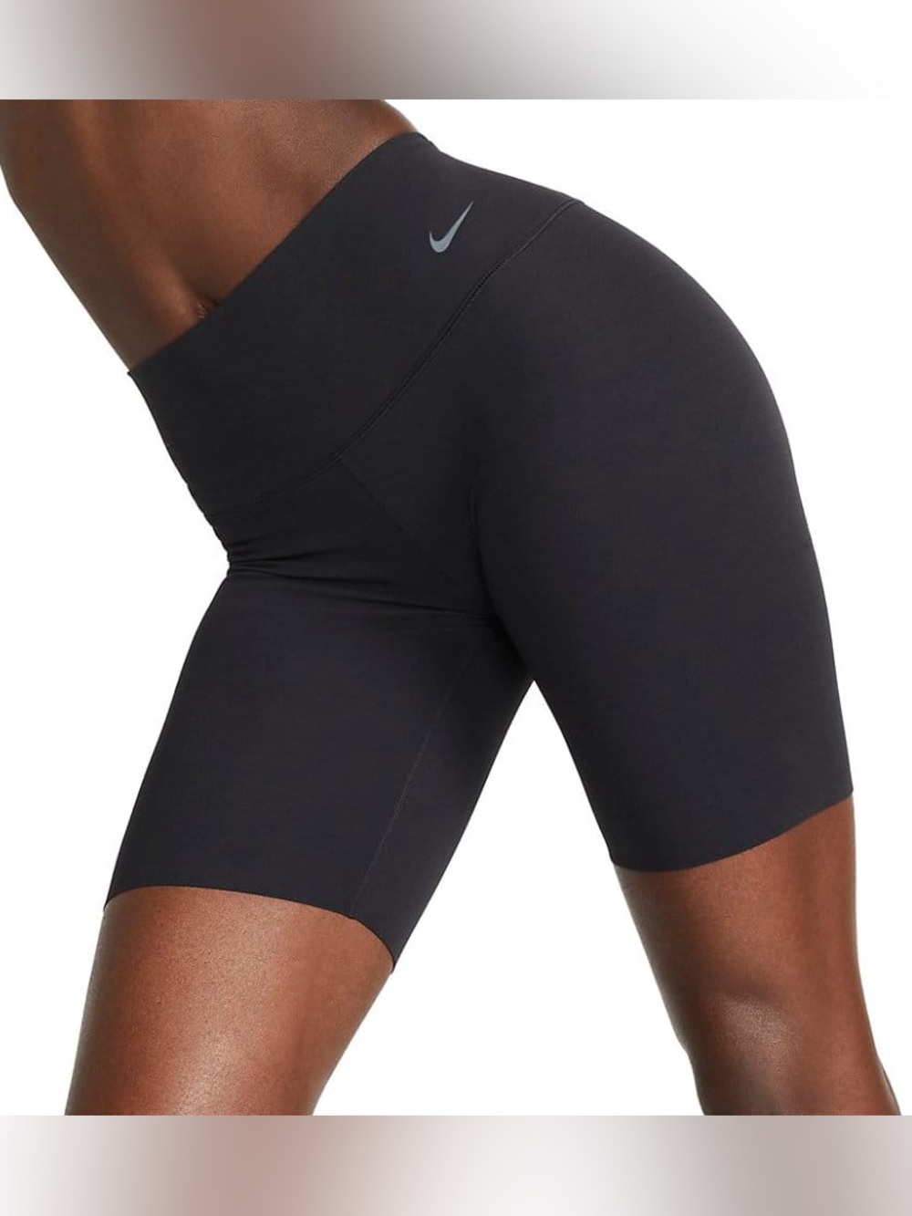 Nike Black Zenvy Mid-Rise 8" Biker Shorts